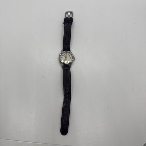 Timex Expedition Women T41181 Dress Leather Quartz Analog 25mm Watch New Battery - Picture 4 of 9